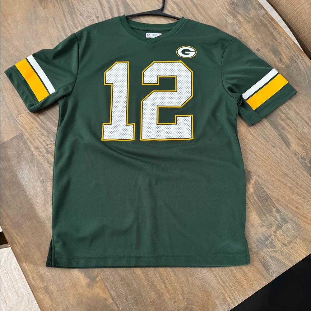 NFL Green Bay Packers Rogers #12 
Green and Yellow Jersey Shirt Size M